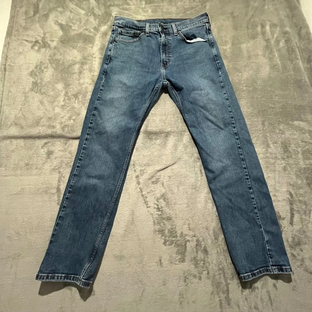 Levi's 506 Straight Jeans Mens 32x30 Blue Medium Wash Denim A7700-0002